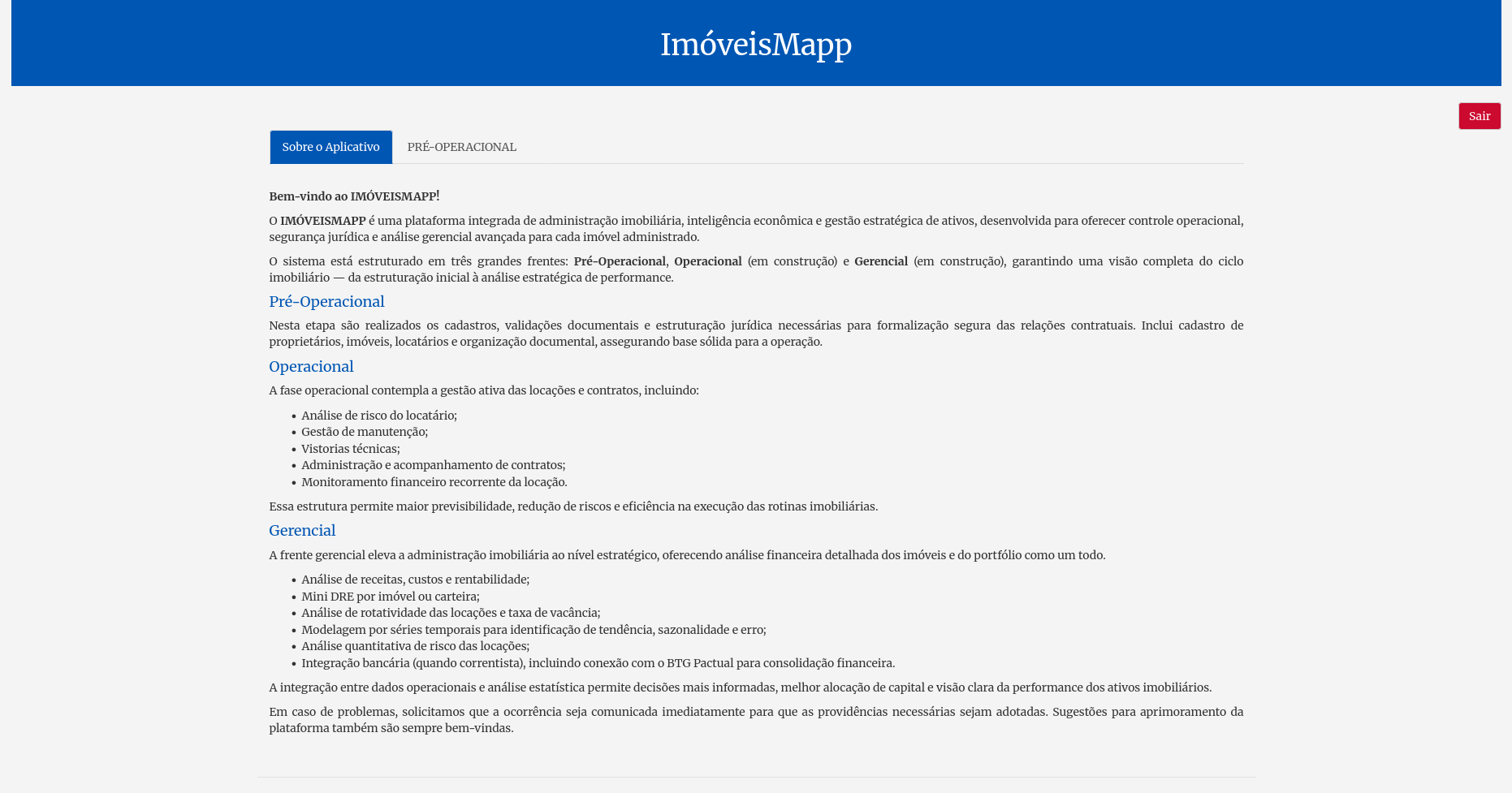 Tela 1 do Imoveismapp